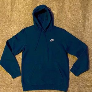 Men’s Nike Sportswear Club Fleece Pullover Hoodie size small blue